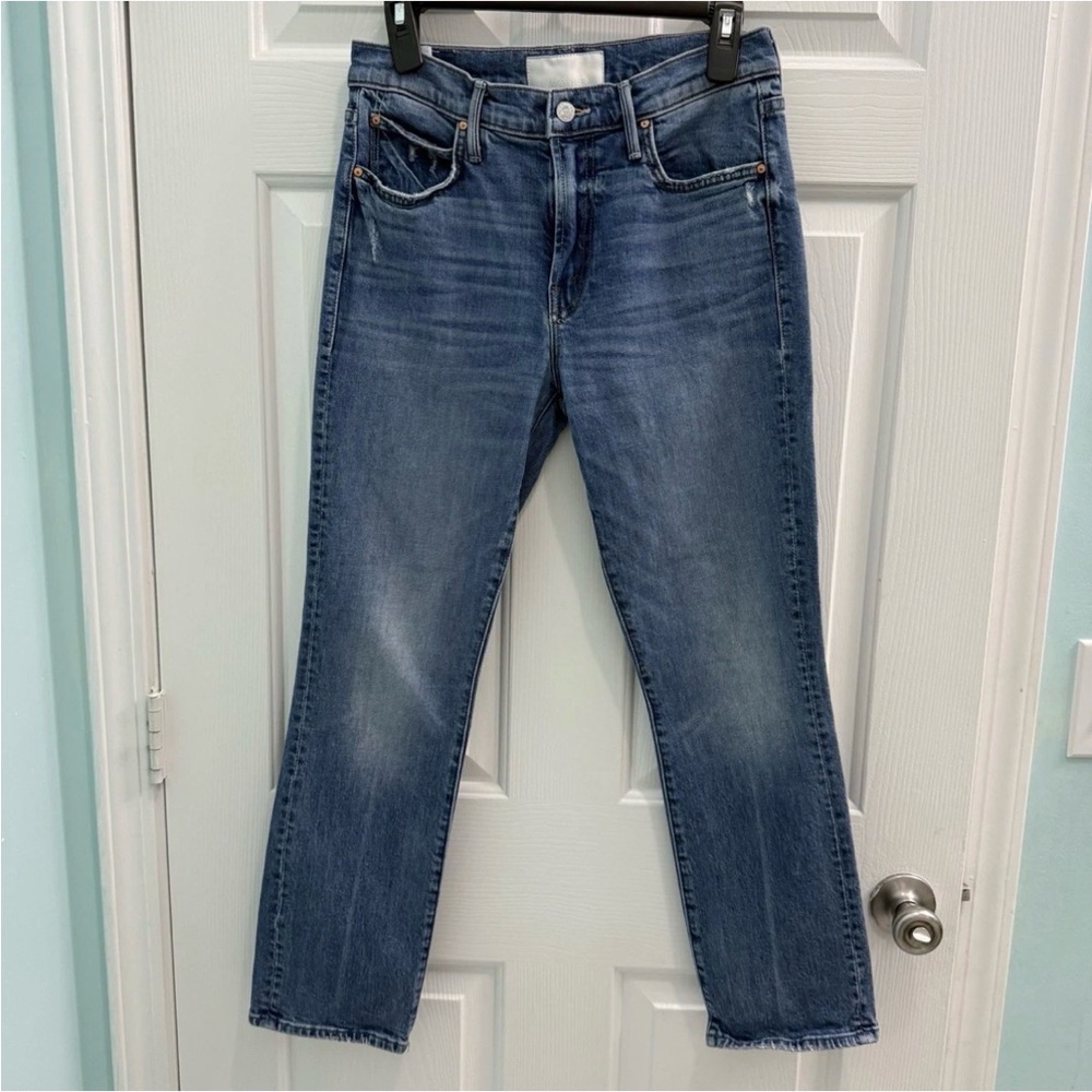 Mother Women's Size 29 The Rascal Ankle A Little Never Hurt Ankle Blue Jeans